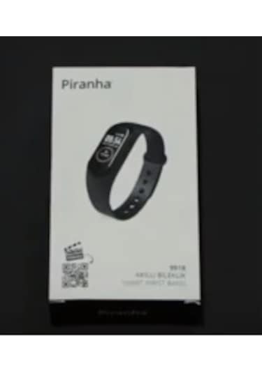 Piranha 9918 Renkli Ekran Su Geçirmez Bluetooth Bileklik Saat Siyah
