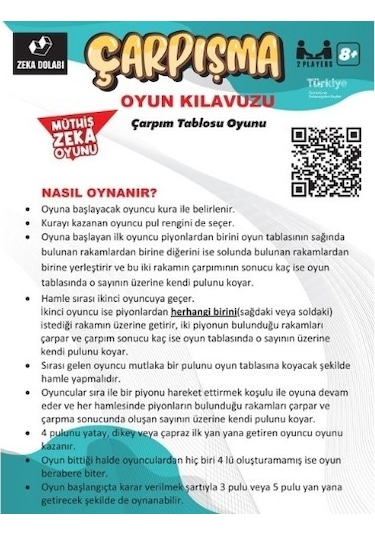 Zeka Dolabı Çarpışma Çarpım Tablosunu Öğreten Oyun