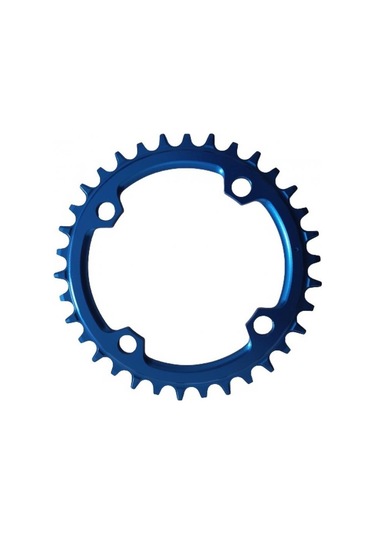 Bisiklet Aynakol Tek Yaprak 104 Bcd 9/10/11 Uyumlu Aynakol Yaprağı 34t Tek Yaprak Mavi