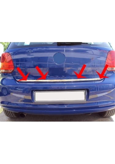 Markadan Vw Polo Krom Bagaj Alt Çıta 2009-2017 Paslanmaz  Çelik