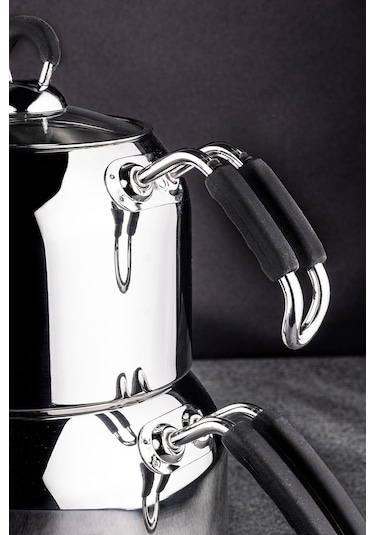 Weyne Mango Kitchen - Maxi Büyük Boy 18/10 Paslanmaz Çelik 1.6-2.5 Lt. Çaydanlık Takımı Inox