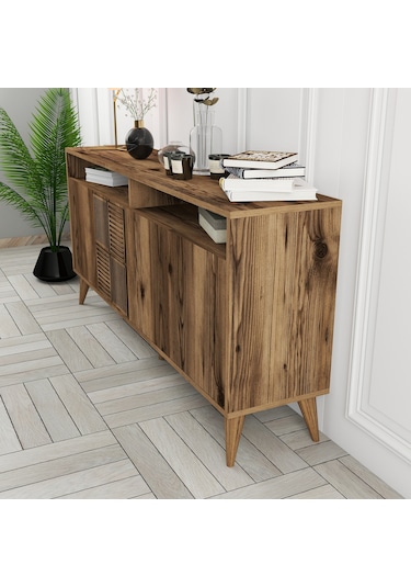 Milan 160cm Konsol - Ceviz / Ceviz