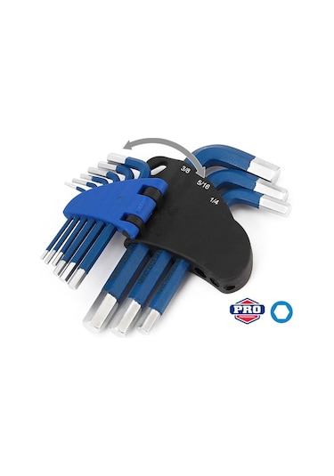 Workpro Wp222014 9 Parça Kısa Boy Cr-v Metrik Profesyonel Allen Anahtar Takımı Fr Wp222014