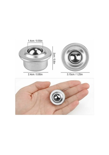 Flybuy 10 Adet Naylon Bilyalı Teker, Evrensel Mobilya Taşıyıcı, Galvaniz Demir İle Dayanıklı, Şanzımanlı, Pratik Mobilya Transfer Tekerleri -