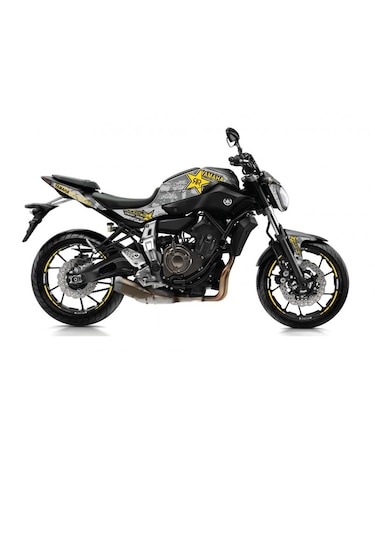 Yamaha Mt07 Yıldız Rockstar Desenli Full Kaplama Modeli