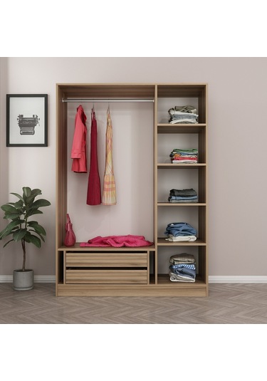 Minar Kale 3 Kapaklı 2 Ç Dolap Dore Antrasit 190cm