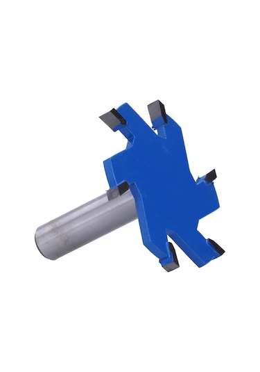 Geeksen Ahşap T-çıkıntı Freze Ucu 6-taneli, Yg8 Alaşımlı, 45 Karbon Çelik, Uzun Saplı, Cnc Ve Freze Makineleri İçin