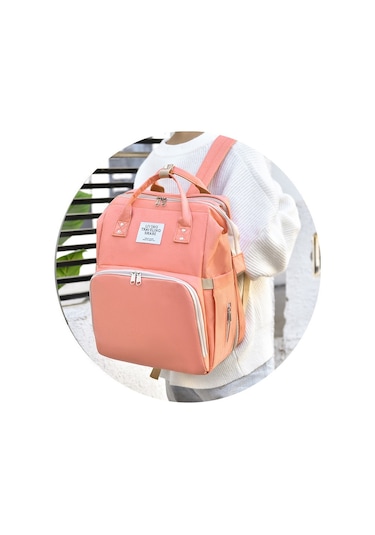 Usb Portlu Bebek Bakım Çantası Yataklı Fonksiyonel Sıvı Geçirmez Puset Askılı Anne Çantası Bebek Çantası Yataklı Bebek Bakım Çantası Siyah