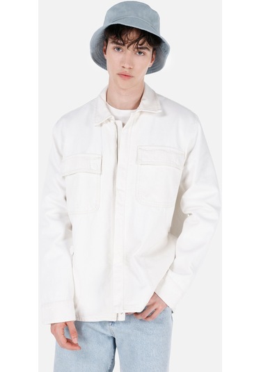 Colins Denım Erkek Ceket Cl1069564 Q1.v1 Dn09147 Beyaz