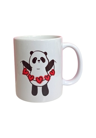 Panda Desenli Baskılı Kupa