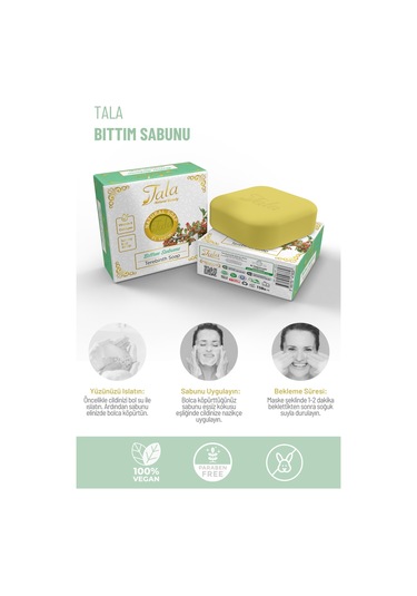 Tala Bıttım Sabunu Doğal Bitkisel Arındırıcı Ve Geleneksel Bakım Sabunu 150 G