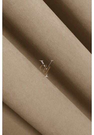 Petek Fon Perde V-1006 Koyu Krem Koyu Krem