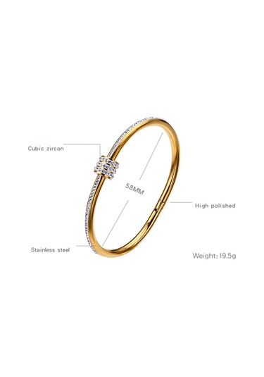 Rose Gold Kadın's Bileklik Solmayan Paslanmaz Çelik Bileklik Moda Mücevher Altın Gümüş Rose Gold