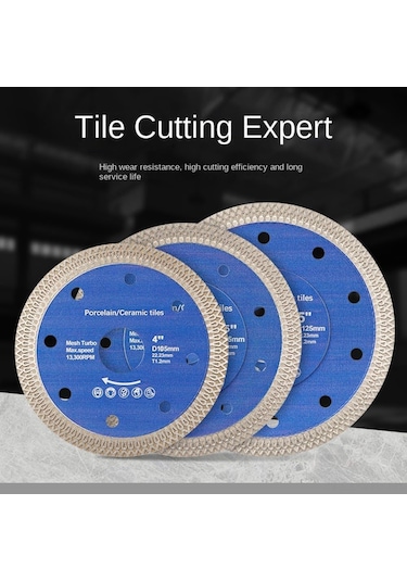 Vkemall Mermer, Granit, Fayans Ve Seramik Kesim İ&ccedil İn Dayanıklı Testere Bı&ccedil Akı - 125x22,23 Mm 5 İn&ccedil