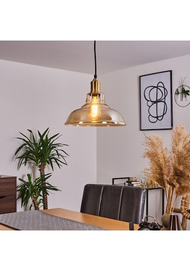 Riolight Retro Bal Tekli Cam Sarkıt Çap: 28Cm (541772137)