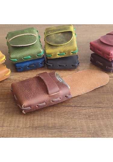 Sumerian Leather Craft  Deri Sigara Kılıfı Tarçın