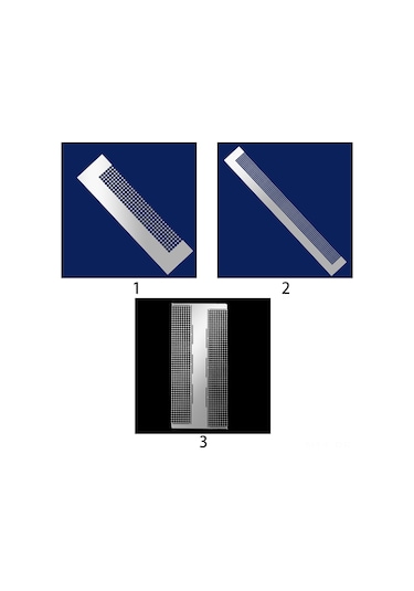 Reedark Elmas Çizim Cetveli - Hassas Delikli Paslanmaz Çelik Ölçek Aracı 768 Delik Diğer