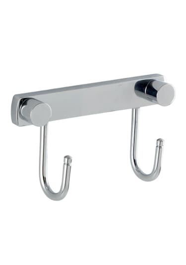 Çelik Banyo Paslanmaz Pirinç Bella Milas İkili Askılık Gri