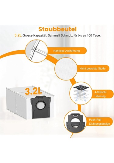 Xiaaokeji Dreame X40 Ultra Robot Süpürge Parçaları İçin 20 Adet