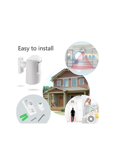 Pazly Zili Yw Uyarı Sensörlü Kablosuz Hareket Dedektörlü Kapı Güvenlik Alarmı Qq