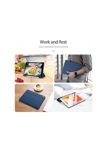 Polham Apple Uyumlu iPad 2019 7Th Gen Kılıf Kalem Yerli Standlı Mıknatıslı Kat