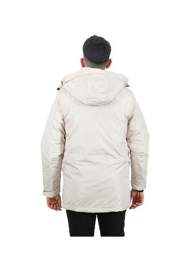 Montland Erkek Taş Içi Polarlı Su Ve Rüzgar Geçirmez Kapüşonlu Kışlık Mont Taş