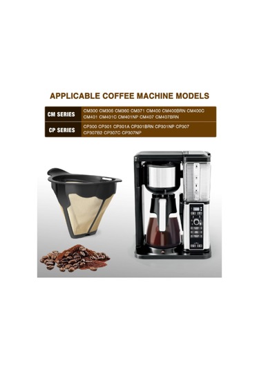 Shineyee Yeniden Kullanılabilir Kahve Filtresi - Ekonomik, Lavaboda/tencerede Temizlenir, Kahve Makinesi Aksesuarı Siyah, 69g, 13x13x10cm Siyah