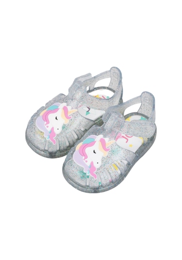 Igor Tobby Unicornio Kız Çocuk Şeffaf Sandalet S10341-386 Şeffaf