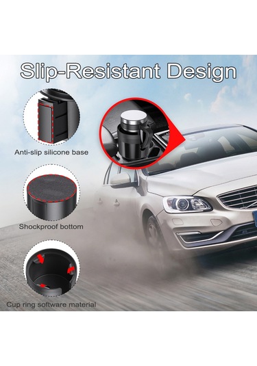 Tenfowee Evrensel Araç Bardak Tutucu - Çok Amaçlı, Kaymaz Tabanlı, Abs Malzemeden, Taşınabilir Bardak Ve Küçük Eşya Organizatörü