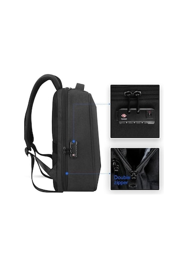 Mark Ryden MR9405 Kilitli ve USB Şarj Portlu Laptop Notebook Sırt Çantası