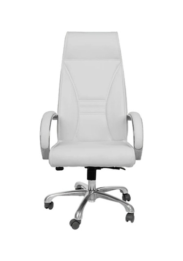 Beyaz Deri Makam Koltuğu Beyaz