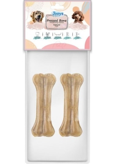 Jooys Naturel Pres Köpek Ödül Kemiği 12 Cm 2'li