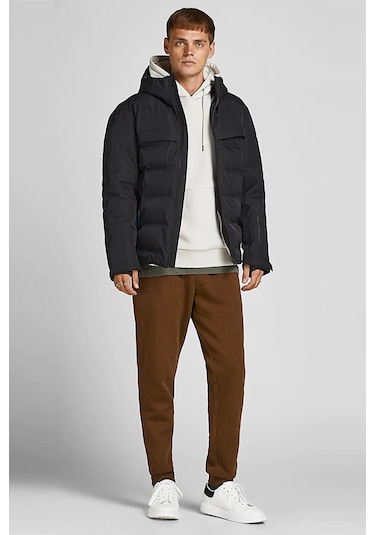 Jack & Jones Erkek Jcotarwin Puffer Şişme Mont 63412225287 Siyah