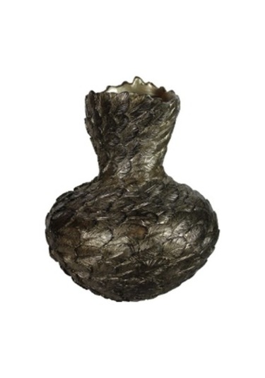 Tombul Tüy Vazo C 4056 Bronz