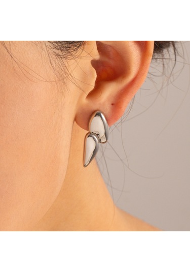 Şık 18 Ayar Altın Paslanmaz Çelik Küpeler Şalgam Küpeler Küpeler Altın Kaplama Küpeler Diğer