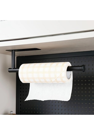 Chuangyinshop Silvery Paslanmaz Çelik Kağıt Havlu Askısı Duvar Montaj Deliksiz Altın Kaplama Gümüşi