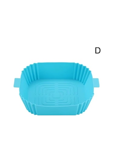 Air Fryer Silikon Tencere Sepeti Astarı Yapışmaz Fırın İçin Yeşil Diğer