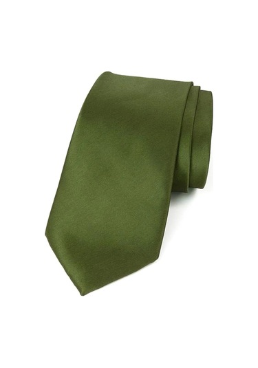 Tezzgelsin Erkek Saten Kravat ve Mendil Set Zümrüt Yeşili