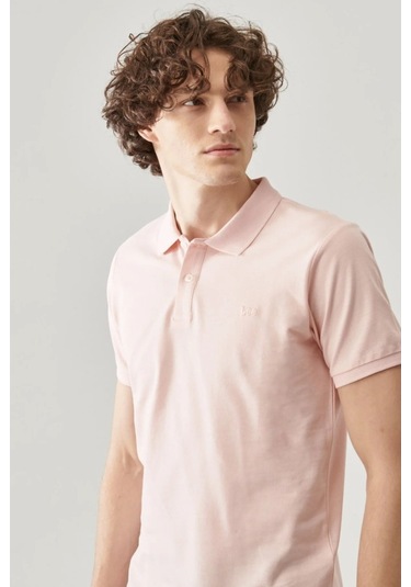 Lee Erkek Pembe Polo Yaka Tişört Pembe