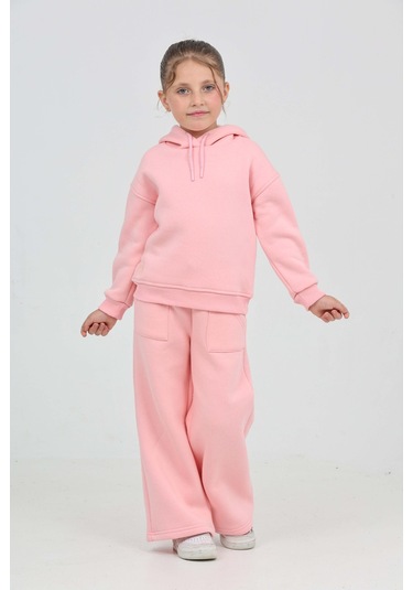 Toontoy Kız Çocuk Tnty Nakışlı Eşofman Takım Pembe