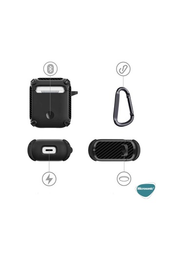 Microsonic Airpods 1. Nesil Uyumlu / 2. Nesil Legacy Cube Kılıf