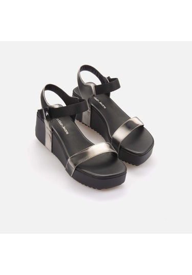 Calvin Klein Dolgu Topuklu Kadın Sandalet Yw0yw01366 Siyah