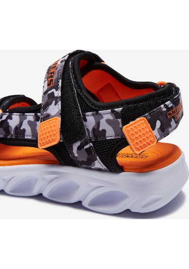 Skechers Hypno - Splash Büyük Erkek Çocuk Siyah Işıklı Sandalet 400077L Bgor Siyah