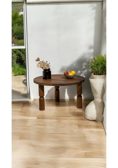 Ahşap Ayaklı Orta Sehpa & Yan Sehpa Modern