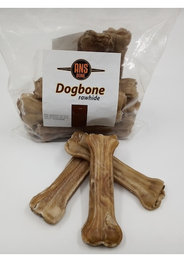 15 Cm Naturel Pres Kemik 10'lu Torba Çiğneme Kemiği