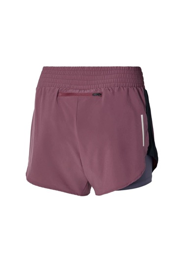 2ın1 4.5 Kadın Şort Bordo Çok Renkli