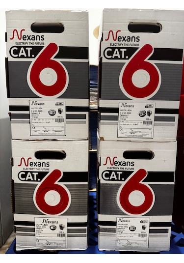 Nexans Cat 6 Halogen Free Utp 23awg Kablo 305 Metre Turuncu