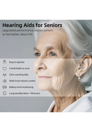 Şarj Edilebilir İşitme Cihazları Yetişkinler İçin Görünmez Dijital Kulak Amerika Birleşik Devletleri