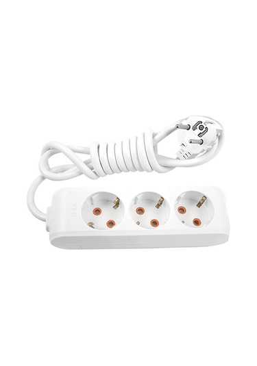 3lü 3mt Kablolu Grup Priz Viko