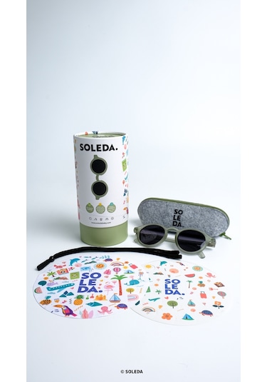 Soleda 3-6 Yaş Çocuk Güneş Gözlüğü - Olive Green
